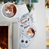 Personalised Photo Upload Dog Christmas Stocking