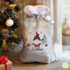 Personalised Gonk Grey Christmas Sack