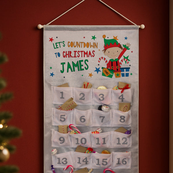 Personalised Christmas Elf Advent Calendar