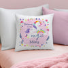 Personalised Pink Unicorn Filled Cushion
