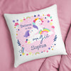 Personalised Pink Unicorn Filled Cushion