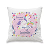 Personalised Pink Unicorn Filled Cushion