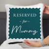 Personalised Navy Reserved For Filled Cushion