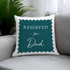Personalised Navy Reserved For Filled Cushion