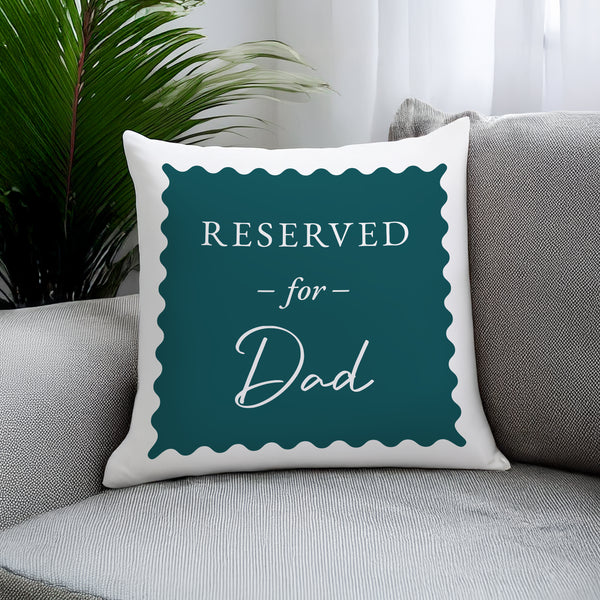 Personalised Navy Reserved For Filled Cushion