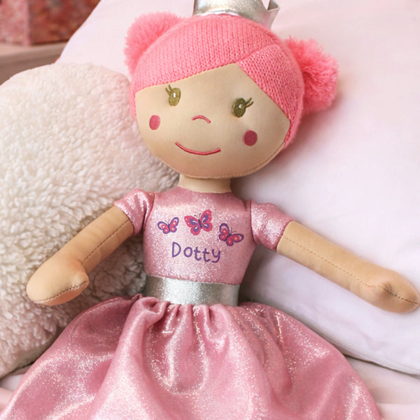 Personalised Butterfly Princess Rag Doll