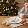 Personalised The Snowman Christmas Wishes Treats For Santa Plastic Plate