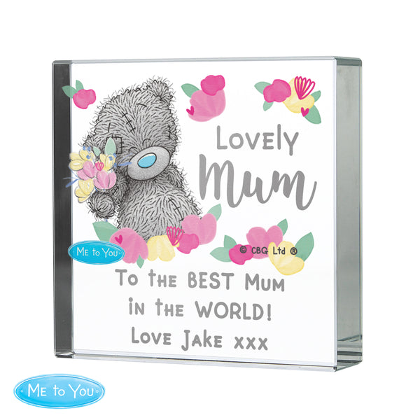 Personalised Me to You Lovely Mum Crystal Token