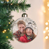 Personalised Photo Upload Glass Bauble