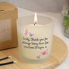 Personalised Butterfly Frosted Glass Wax Candle