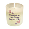 Personalised Butterfly Frosted Glass Wax Candle