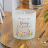 Personalised Wild Flower Jar Wax Candle