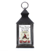 Personalised Christmas Gonk Black LED Lantern