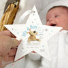 Personalised Boofle Its a Boy Wooden Star Hanging Decoration
