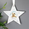 Personalised Boofle Its a Boy Wooden Star Hanging Decoration