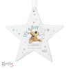 Personalised Boofle Its a Boy Wooden Star Hanging Decoration