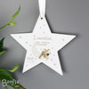 Personalised Boofle Baby Wooden Star Hanging Decoration