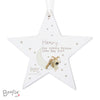 Personalised Boofle Baby Wooden Star Hanging Decoration