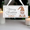 Personalised Christmas Gonk Wooden Sign