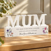 Personalised Wild Flowers Mum Ornament