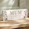 Personalised Wild Flowers Mum Ornament