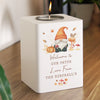 Personalised Autumn Gonk Tealight Holder