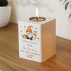 Personalised Autumn Gonk Tealight Holder
