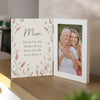 Personalised Floral Wooden Hinged 6x4 Photo Frame