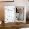 Personalised Floral Wooden Hinged 6x4 Photo Frame
