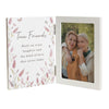 Personalised Floral Wooden Hinged 6x4 Photo Frame