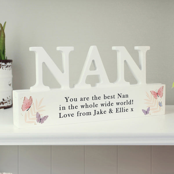 Personalised Butterfly Nan Ornament