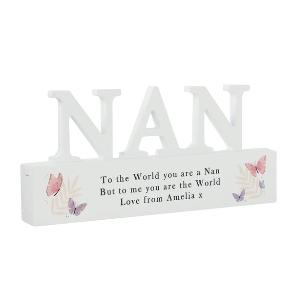 Personalised Butterfly Nan Ornament