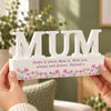 Personalised Floral Wooden Mum Ornament