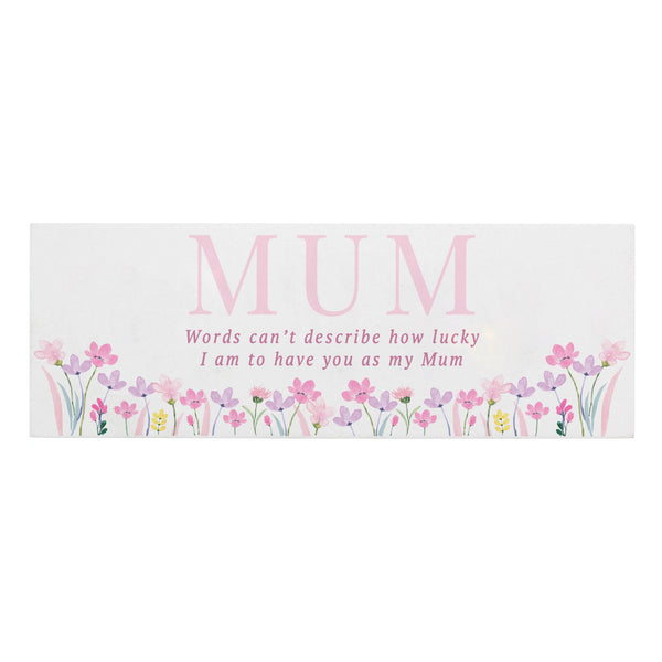 Personalised Floral Wooden Mum Ornament