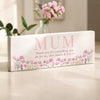 Personalised Floral Wooden Mum Ornament