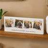 Personalised Multi Photo Upload Hearts Mantel Block