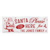Personalised Santa Stop Here Wooden Mantle Block