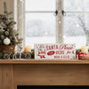 Personalised Santa Stop Here Wooden Mantle Block
