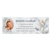 Personalised Memorial Angel Photo Upload Wooden Mantle Block