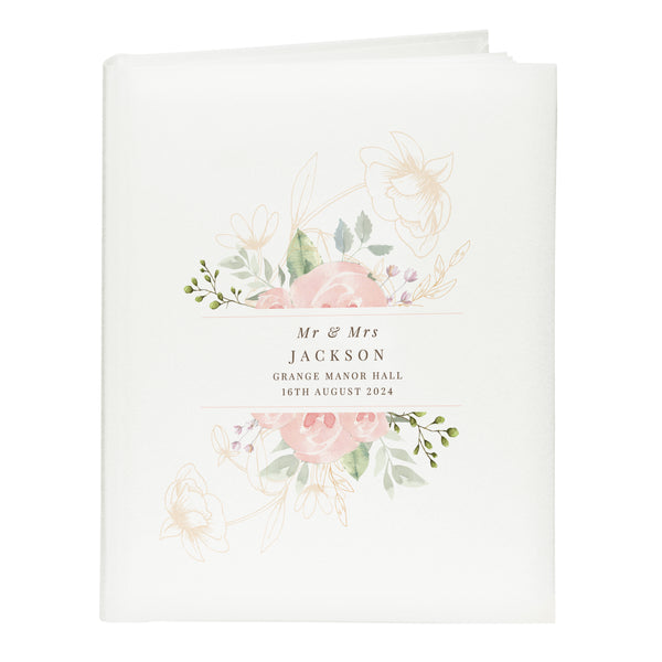 Personalised Floral Traditional Photo Album
