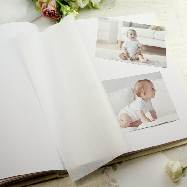 Personalised Christening Photo Upload Traditional Photo Album