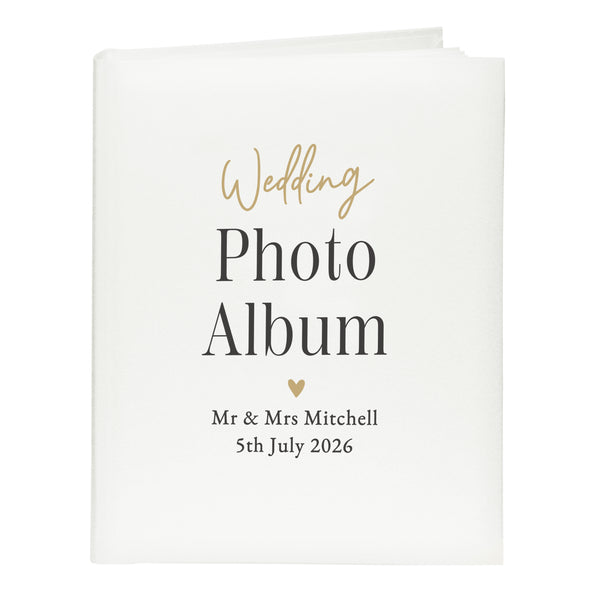 Personalised Black & Gold Free Text Traditional Album