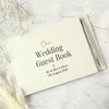 Personalised Black & Gold Free Text Guestbook