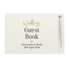 Personalised Black & Gold Free Text Guestbook