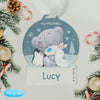 Personalised Winter Explorer Tiny Tatty Teddy Acrylic Snow Globe Decoration
