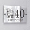 Personalised Highland Cow Acrylic House Sign