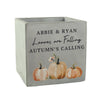 Personalised Pumpkin Indoor Concrete Plant Pot