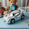 Personalised Silver Plated Sports Car Money Box