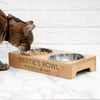 Personalised Bamboo Pet Bowl Set
