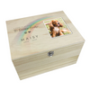 Personalised Wooden Soft Rainbow Bridge Photo Pet Keepsake Box